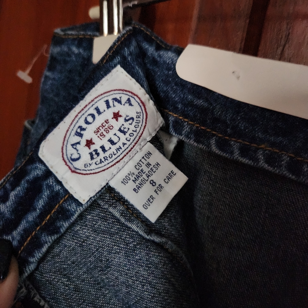 Vintage Carolina Blue Denim Skirt Size 8 - Picture 6 of 7